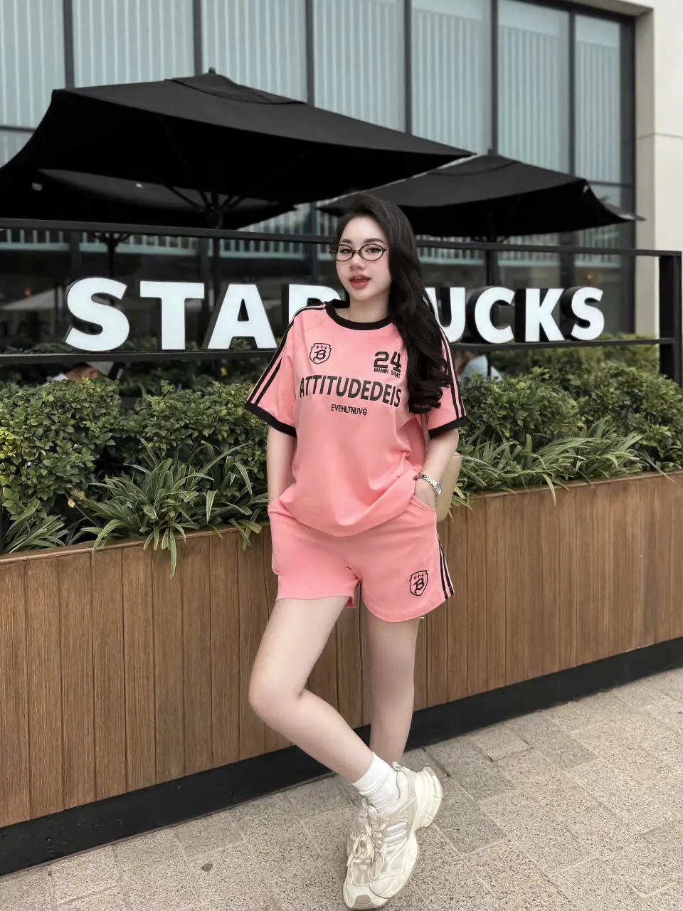 SET ĐÙI THUN COTTON THỂ THAO THÊU CHỮ B /24 KHÁNH LA