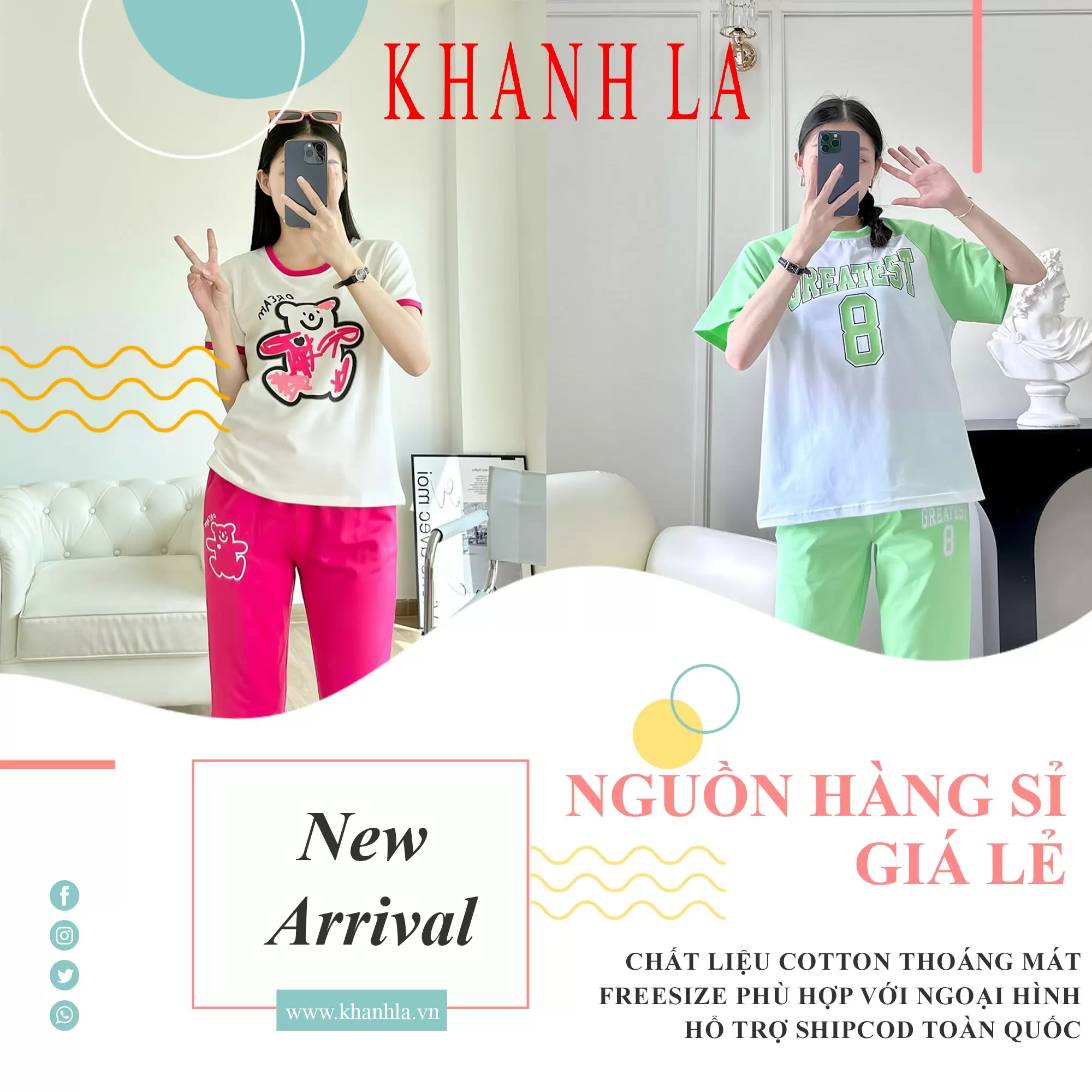 kho đồ bộ thun nữ giá sỉ